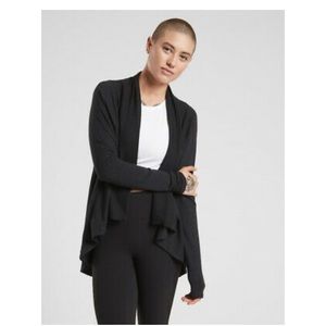 Black Athleta Nirvana Wear Two Ways Wrap- Large